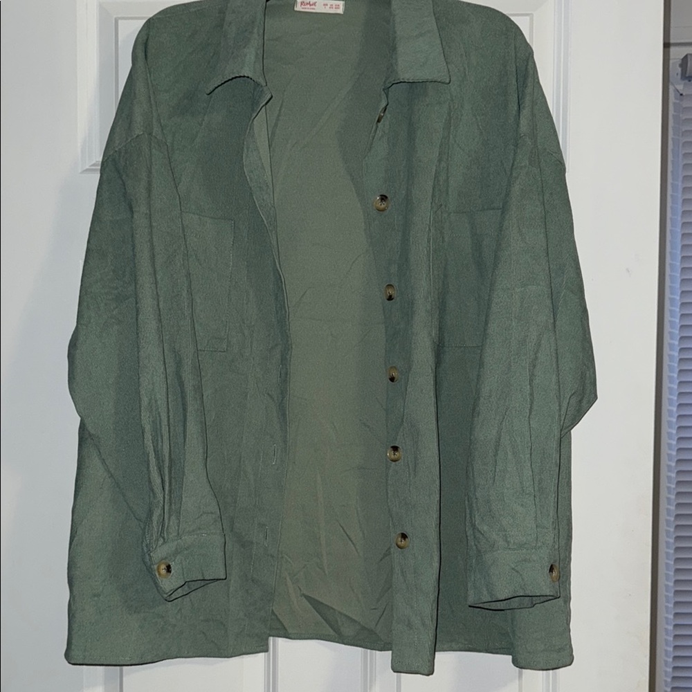 ROMWE Sage Green Knit Top